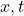 x,t